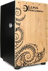 Luna Tattoo Cajon with Bag - Black