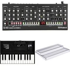 Roland SE-02 Analog Synthesizer Module with Keyboard and Decksaver Bundle