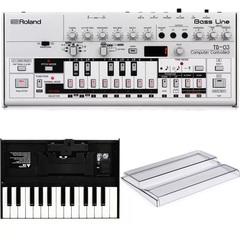 Roland TB-03 Bass Line Synthesizer with Keyboard and Decksaver Bundle