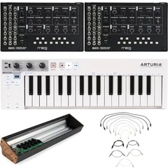 Moog Dual Mavis Semi-modular Analog Synthesizer Kit and Eurorack Module and Keyboard Bundle