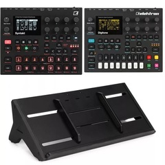 Elektron Digitone and Syntakt with Desktop Stand