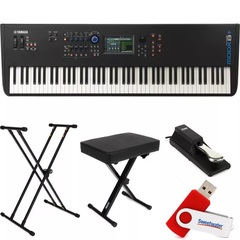 Yamaha MODX8+ GHS-weighted Key Synthesizer Essentials Bundle