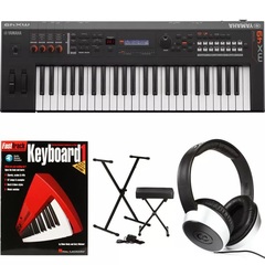 Yamaha MX49 Essential Keyboard Bundle - Black
