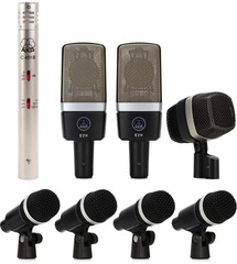 AKG Drum Set Premium 8-piece Microphone Set