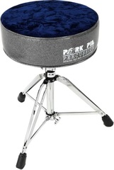Pork Pie Percussion Round Drum Throne - Charcoal Sparkle and Royal Blue Crush