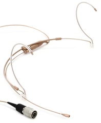 Countryman H6 Omnidirectional Headset Microphone - Standard Sensitivity with cW-style Connector for Audio-Technica Wireless - Tan