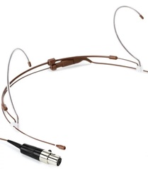 Countryman H6 Omnidirectional Headset Microphone - Standard Sensitivity with TA4F Connector for Shure Wireless - Cocoa