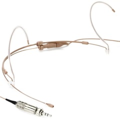 Countryman H6 Omnidirectional Headset Microphone - Standard Sensitivity with 3.5mm Locking Connector for Sennheiser Wireless - Tan