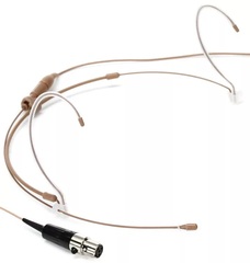 Countryman H6 Omnidirectional Headset Microphone - Standard Sensitivity with TA4F Connector for Shure Wireless - Tan