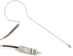 Countryman E6 Directional Earset Microphone for Speaking with 2mm Cable and 3.5mm Connector for Sennheiser Wireless - Tan