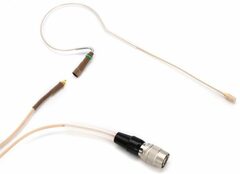 Countryman E6 Directional Earset Microphone for Speaking with 2mm Cable and TA4F Connector for Shure Wireless - Light Beige