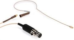 Countryman E6 Omnidirectional Earset Microphone - Standard Gain with 1mm Cable and TA4F Connector for Shure Wireless - Light Beige