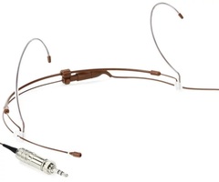 Countryman H6 Omnidirectional Headset Microphone - Standard Sensitivity with 3.5mm Locking Connector for Sennheiser Wireless - Cocoa