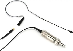 Countryman E6 Omnidirectional Earset Microphone - Standard Gain with 1mm Cable and 3.5mm Connector for Sennheiser Wireless - Black