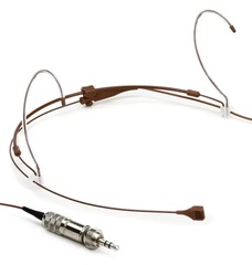 Countryman H7 Headset Microphone with 3.5mm Locking Connector for Sennheiser Wireless - Cocoa