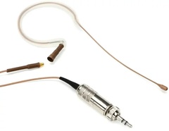 Countryman E6i Omnidirectional Earset Microphone for Speaking with 1mm Cable and SR Connector for Sennheiser Wireless - Tan