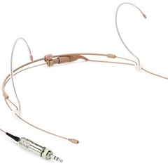 Countryman H6 Omnidirectional Headset Microphone for Loud Vocals with 3.5mm Locking Connector for Sennheiser Wireless - Tan
