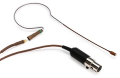Countryman E6 Directional Earset Microphone for Speaking with 2mm Cable and TA4F Connector for Shure Wireless - Cocoa