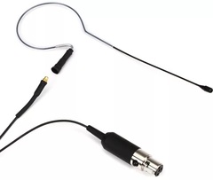 Countryman E6 Omnidirectional Earset Microphone - Standard Gain with 1mm Cable and TA4F Connector for Shure Wireless - Black