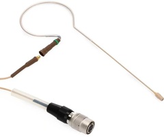 Countryman E6 Directional Earset Microphone for Speaking with 1mm Cable and cW-style Connector for Audio-Technica Wireless - Light Beige