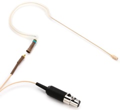 Countryman E6i Omnidirectional Earset Microphone for Powerful Vocals with 1mm Cable and SL Connector for Shure Wireless - Cocoa