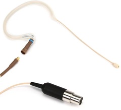 Countryman E6i Omnidirectional Earset Microphone for Vocals with 1mm Cable and SL Connector for Shure Wireless - Light Beige