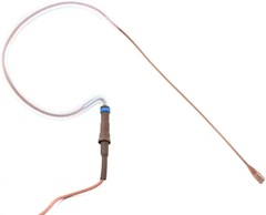 Countryman E6i Omnidirectional Earset Microphone for Vocals with 1mm Cable and ET Connector for Electro-Voice Wireless - Tan