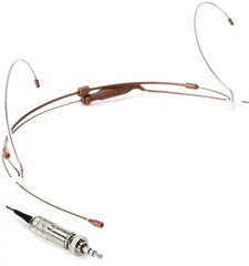 Countryman H6 Omnidirectional Headset Microphone - Very Low Sensitivity with 3.5mm Locking Connector for Sennheiser Wireless - Cocoa