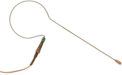 Countryman E6 Directional Earset Microphone for Speaking with 1mm Cable and cW-style Connector for Audio-Technica Wireless - Tan