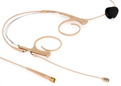 DPA 4188 CORE Slim Directional Flex Headset Microphone with MicroDot Connector - Medium Length, Beige