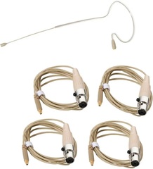 Galaxy Audio ESM8 Omnidirectional Earset Microphone with Shure Wireless Connector - Beige
