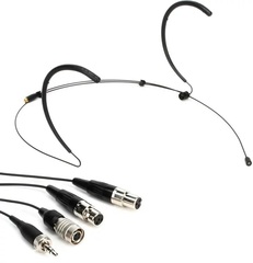 Galaxy Audio HSM8 Omnidirectional Headset Microphone for Wireless - Black