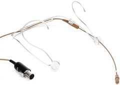 Shure DuraPlex DH5 Omnidirectional Headset Microphone with TA4F Connector - Cocoa