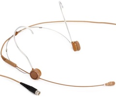 Shure TwinPlex TH53C/O-MDOT Omnidirectional Headset Microphone with MicroDot Connector - Cocoa