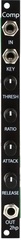2HP Comp Eurorack Compressor Module with Sidechain Input - Black