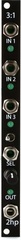 2HP 3:1 Eurorack Gate Switch Module - Black