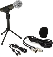 Samson Q2U Recording and Podcasting Pack USB/XLR Dynamic Microphone with Accessories