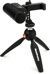 Sennheiser MKE 400 On-camera Shotgun Microphone with Smartphone Clamp and Tripod Stand