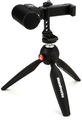 Sennheiser MKE200 Directional Camera Microphone with Smartphone Clamp and Tripod Stand