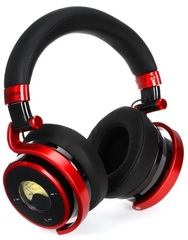 Ashdown OV-1-B Connect Editions Over-ear Active Noise Canceling Bluetooth Headphones - Red & Black
