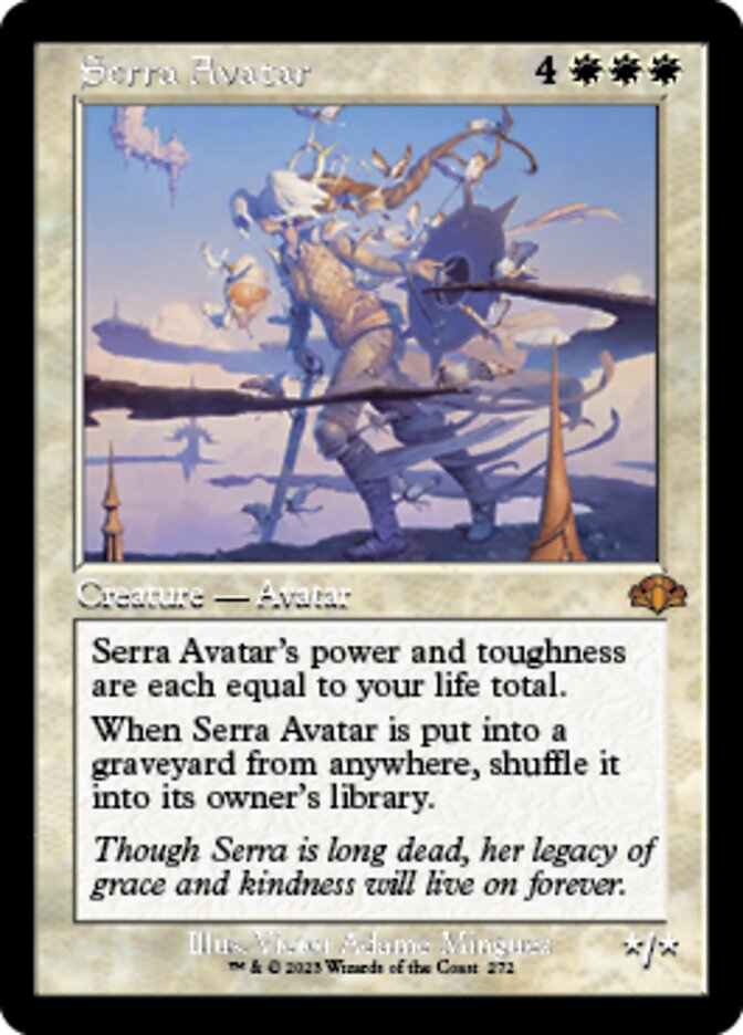 Serra Avatar - Foil - Retro Frame