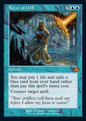 MTG good Borderless Force of Will and Worldly Tutor (Reserved)