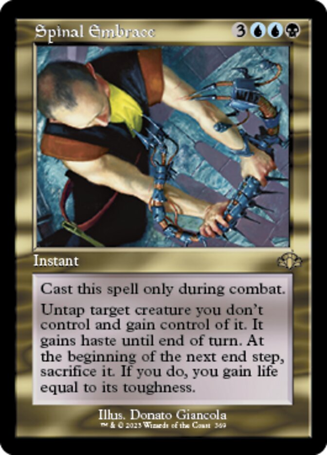 Spinal Embrace - Foil - Retro Frame