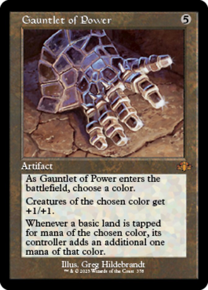 Gauntlet of Power - Foil - Retro Frame