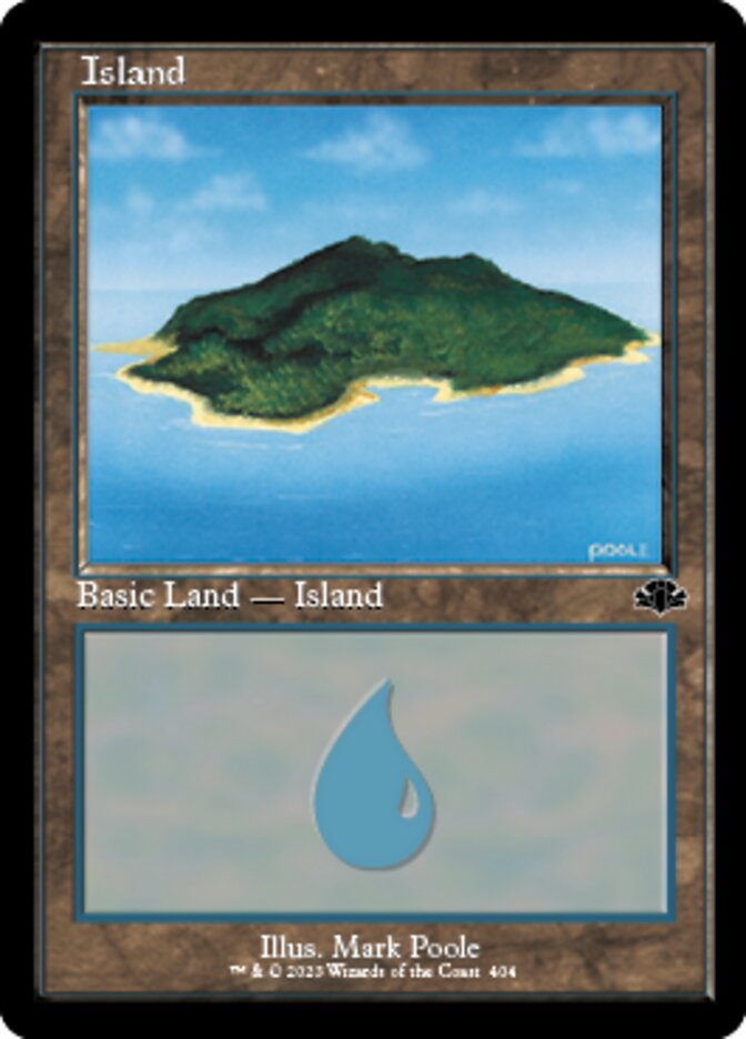 Island (404) - Foil - Retro Frame