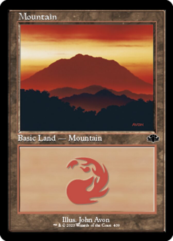 Mountain (409) - Retro Frame