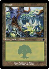 Forest (411) - Retro Frame - Dominaria Remastered