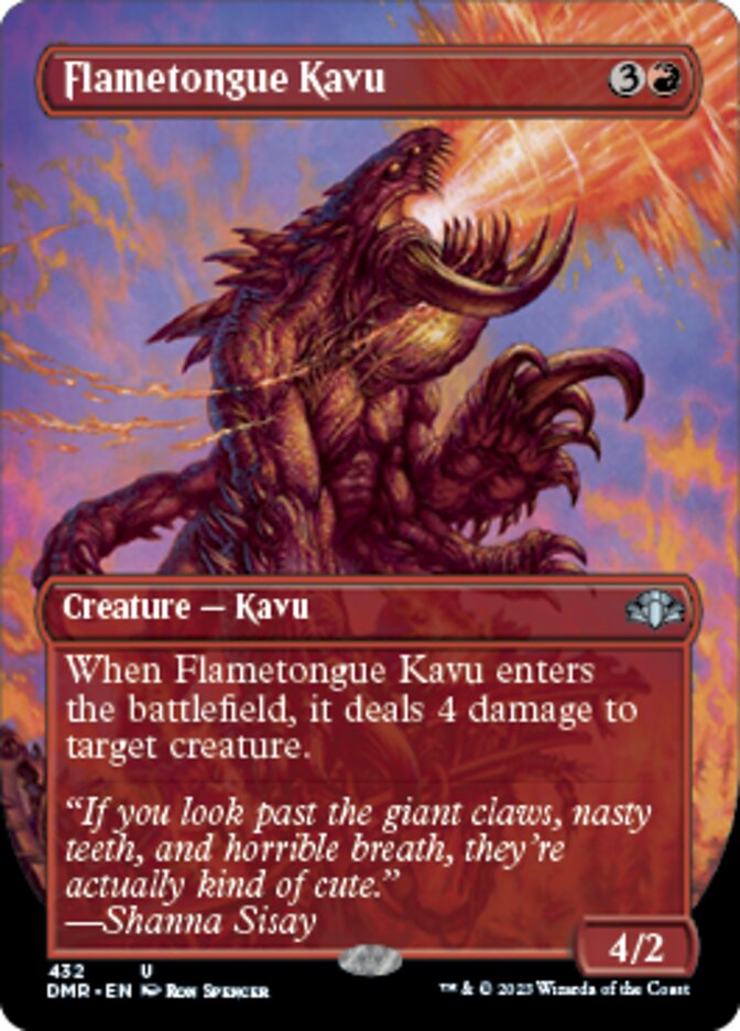 Flametongue Kavu - Borderless