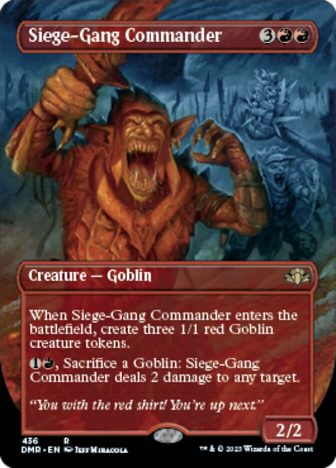 Siege-Gang Commander 1x FOIL DOM MTG Dominaria Rare MINT red Siege-Gang Commander 1x FOIL DOM MTG Dominaria Rare MINT red