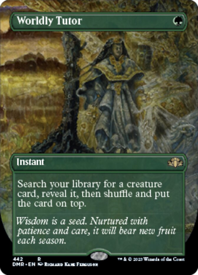 Worldly Tutor - Foil - Borderless